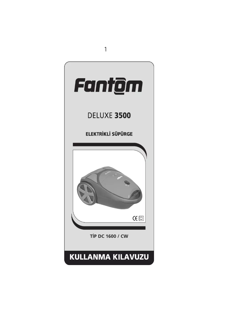 First page image of the manual for Deluxe 3500