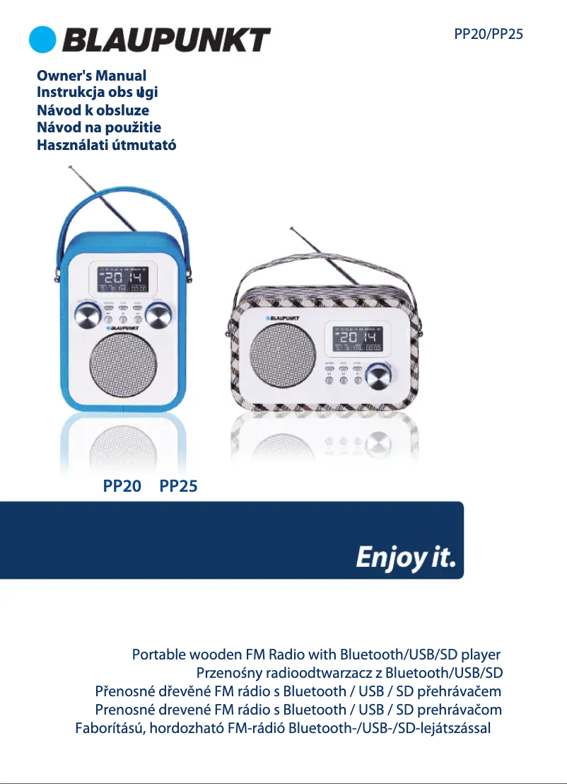 First page image of the manual for PP25