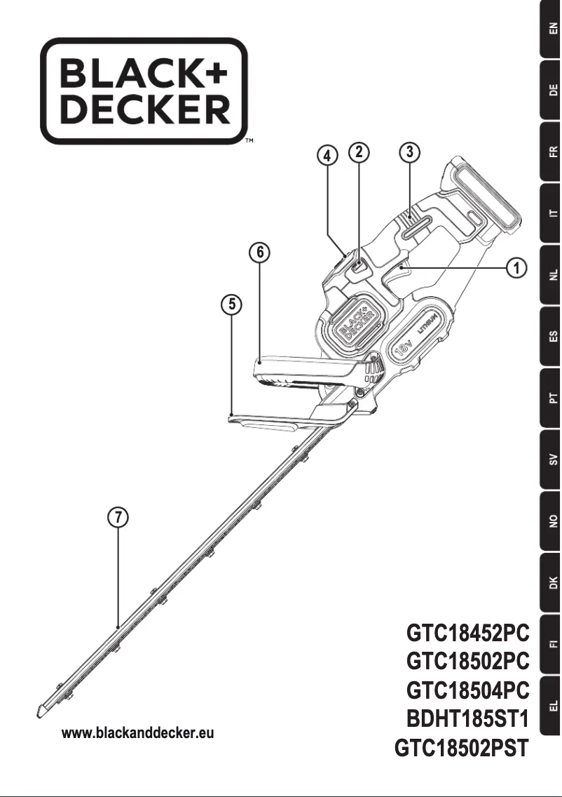 First page image of the manual for BDHT185ST1