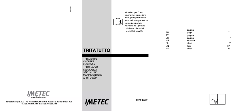 First page image of the manual for F6101