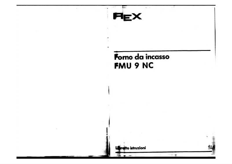 First page image of the manual for FMU9NC
