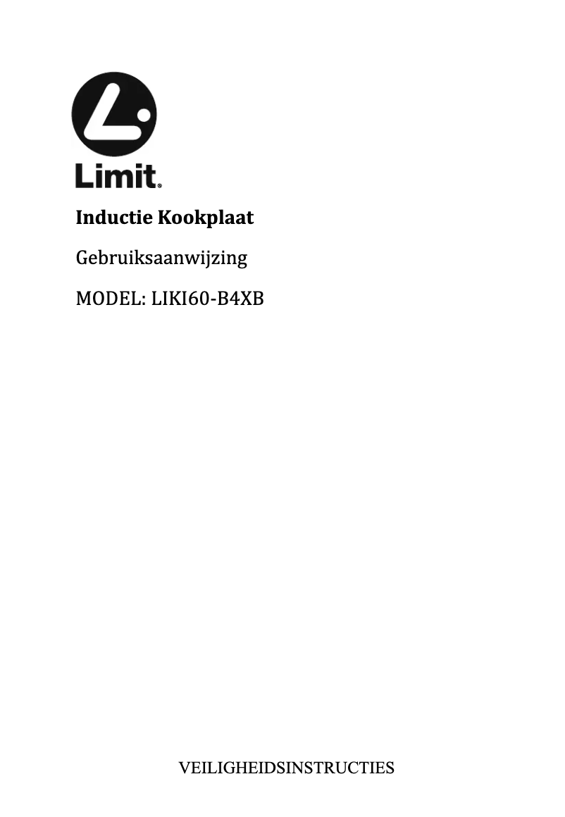 First page image of the manual for LIKI60-B4XB