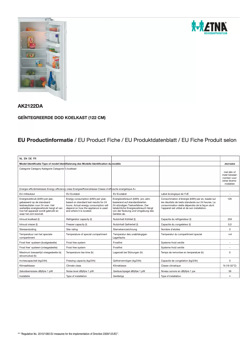 First page image of the manual for AK2122DA
