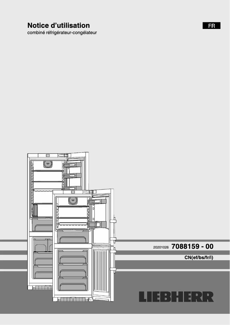 Page 1 of the manual User Manual Liebherr CN 4335