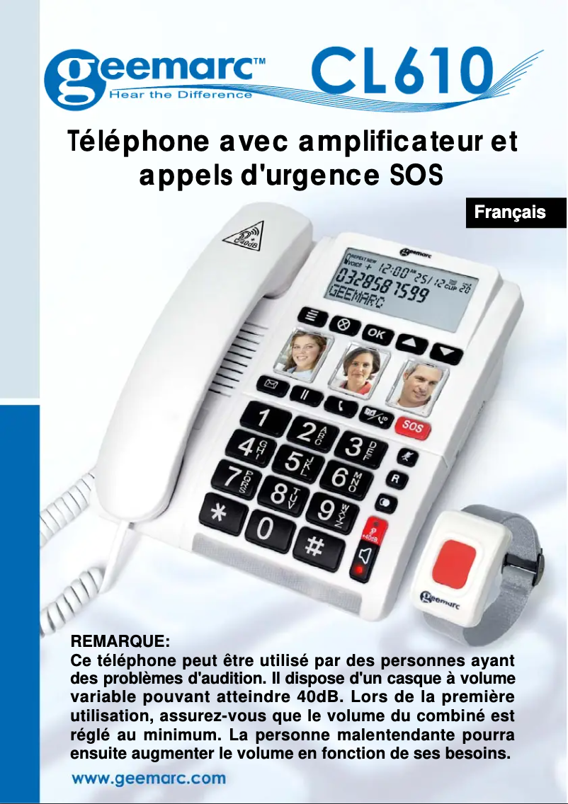 First page image of the manual for CL610