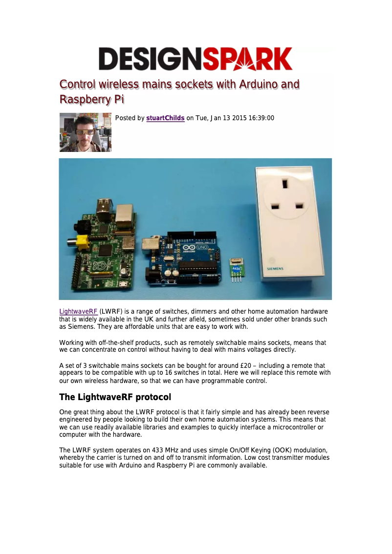 Page 1 of the manual User Manual Raspberry Pi Model A+