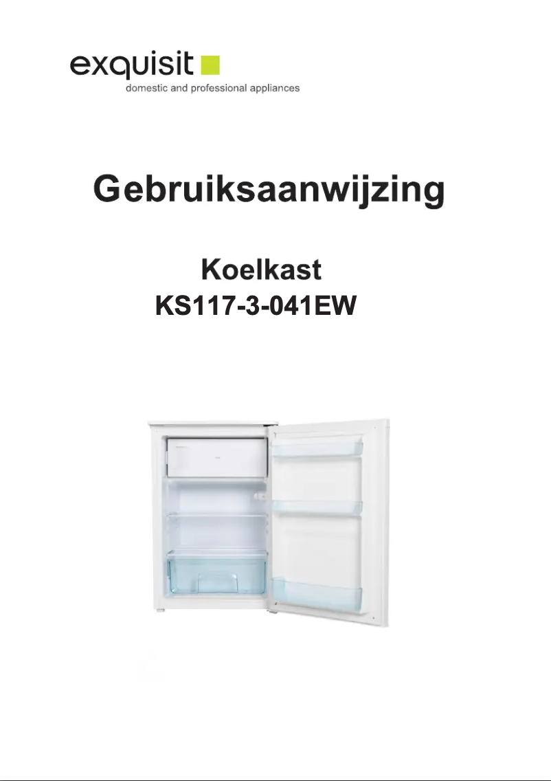 First page image of the manual for KS117-3-041EW