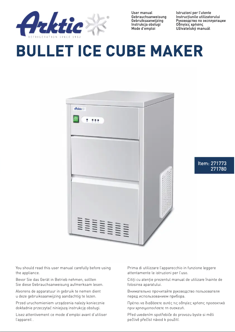 First page image of the manual for 271780