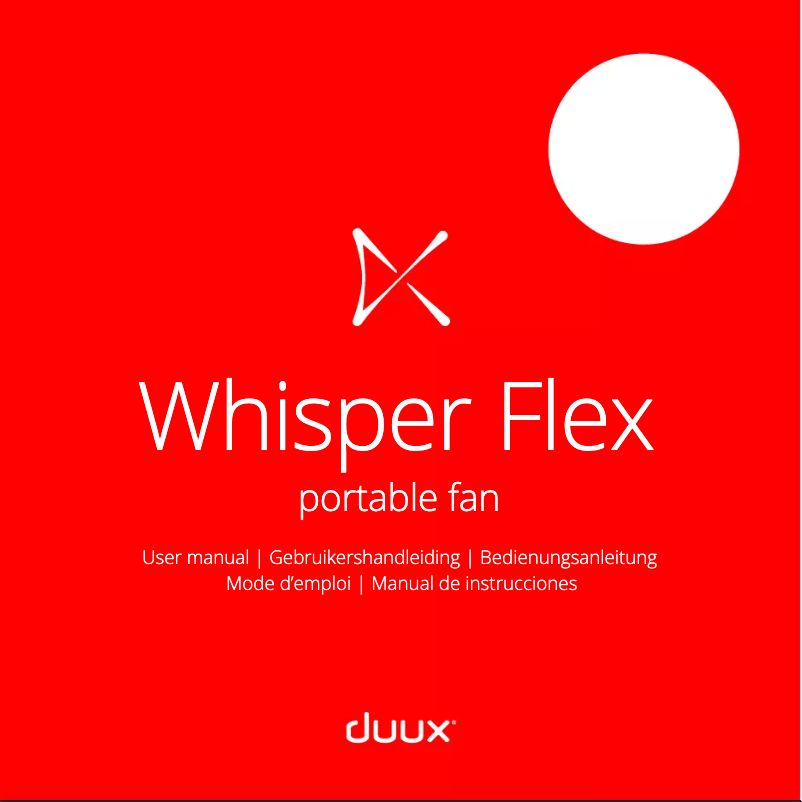 First page image of the manual for Whisper Flex
