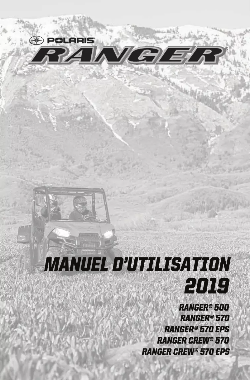 Page 1 of the manual User Manual Polaris CREW 570 EPS (2019)