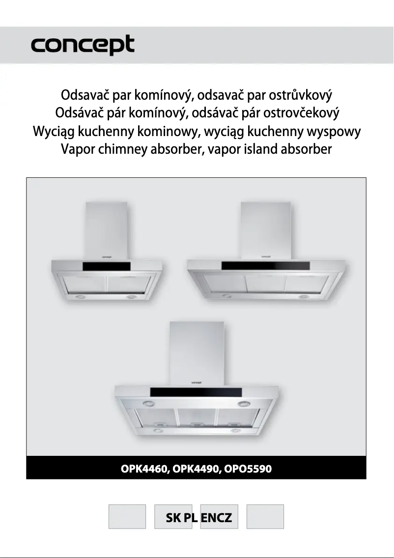 Page 1 of the manual User Manual Concept OPO-5590