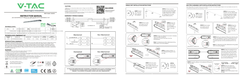 First page image of the manual for VT-120136E
