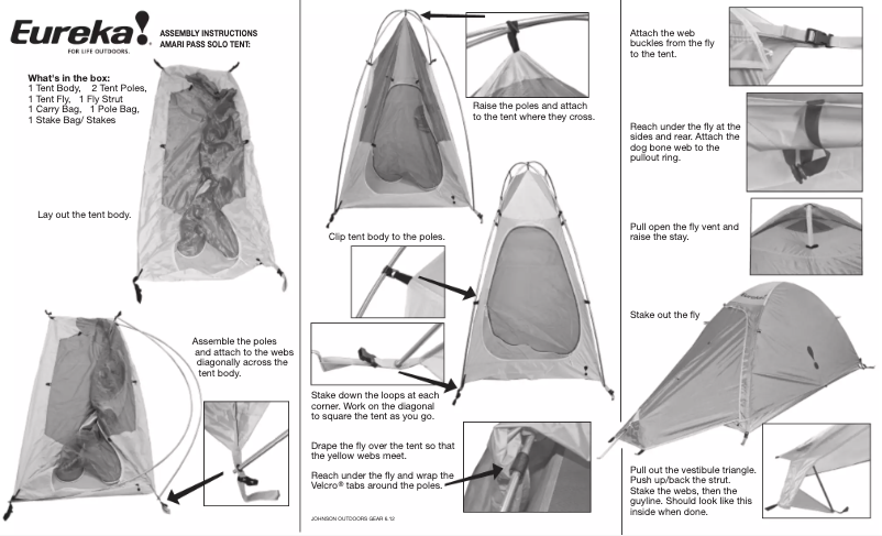 First page image of the manual for Amari Pass Solo