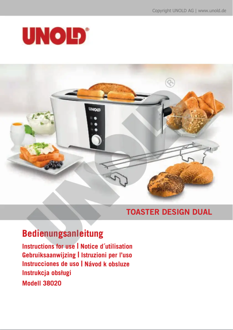 First page image of the manual for Toaster Easy