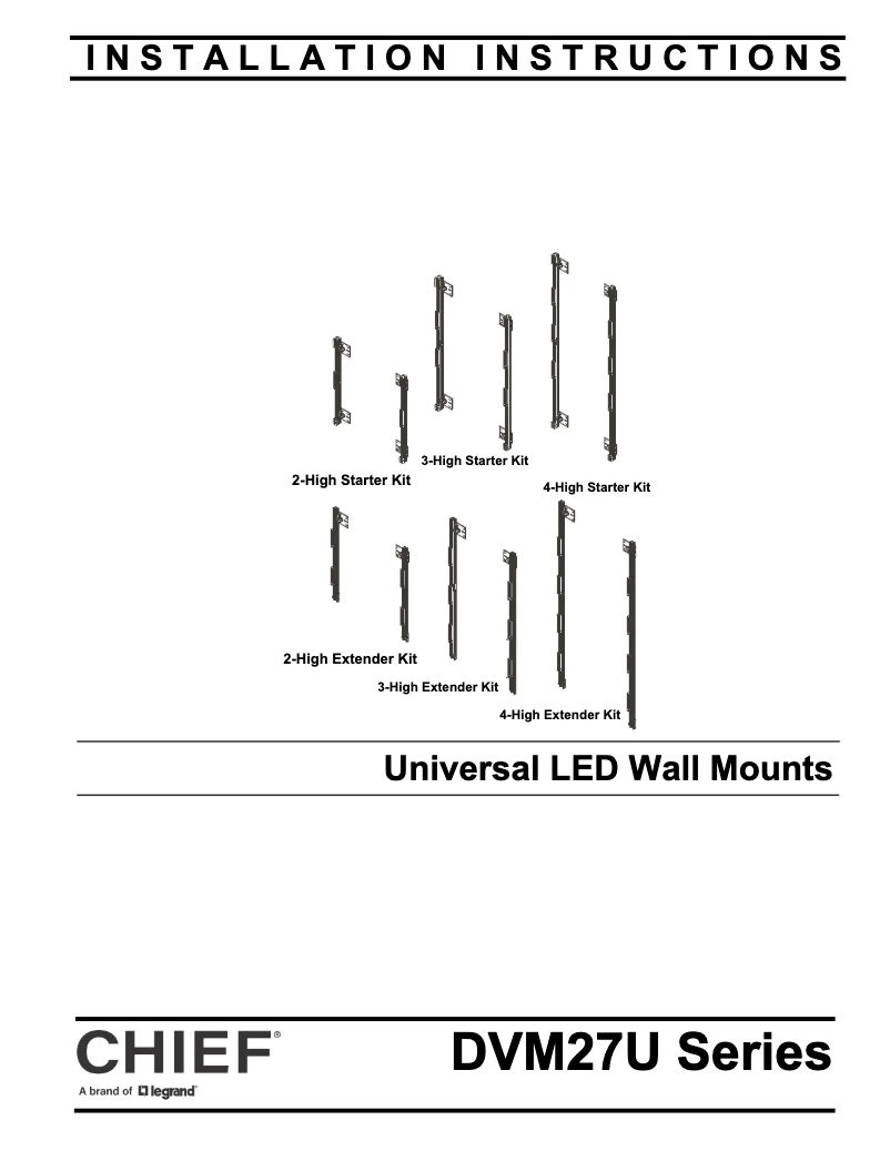 Page 1 of the manual User Manual Chief DVM27U3