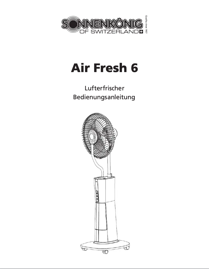 Page 1 of the manual User Manual Sonnenkönig Air Fresh 6