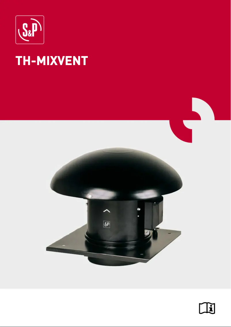 First page image of the manual for TH-MIXVENT