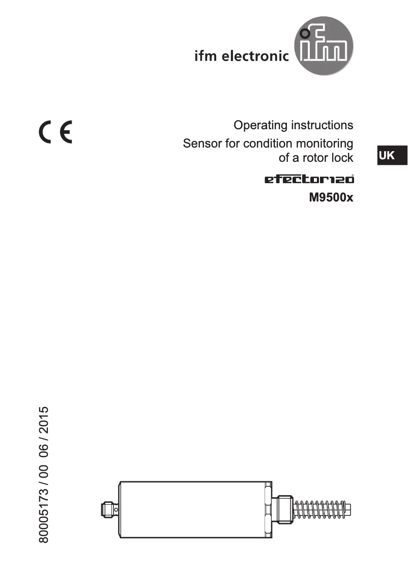 Page 1 of the manual User Manual IFM M95009