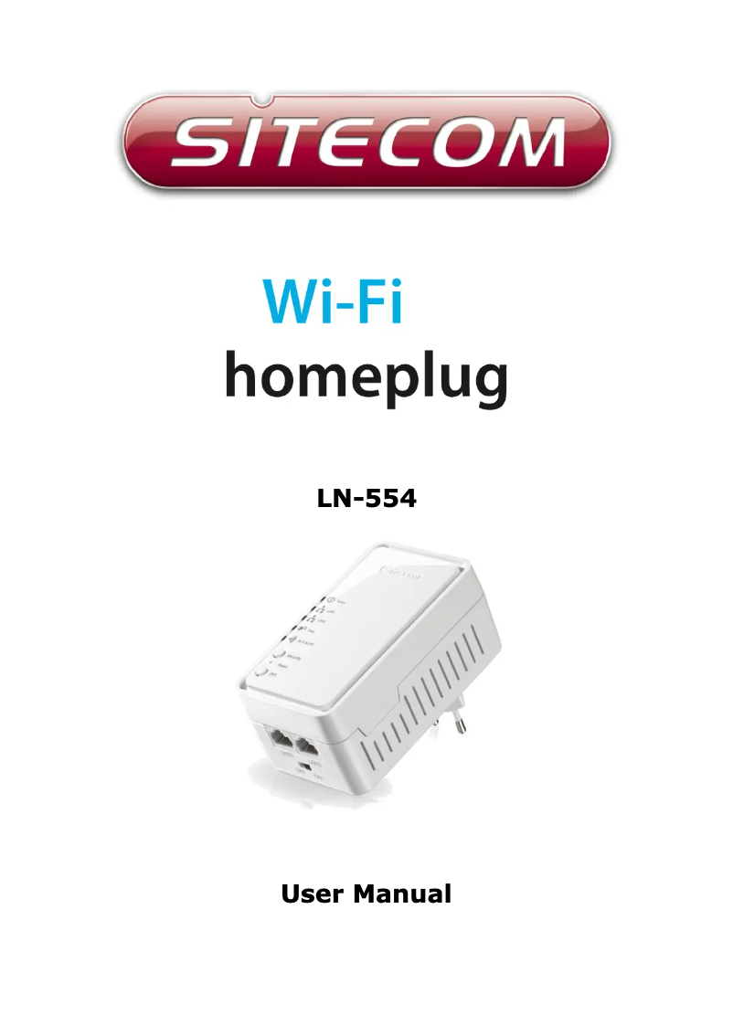 Page 1 of the manual User Manual Sitecom LN-554