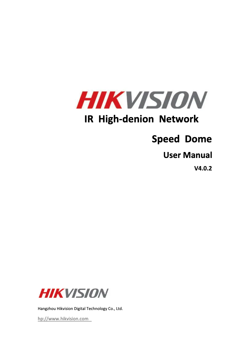 Page 1 of the manual User Manual Hikvision DS-2DE7174-AE