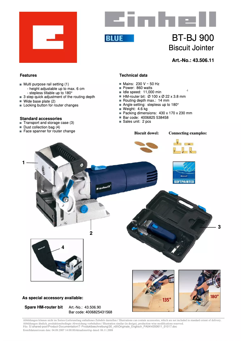 First page image of the manual for BT-BJ 900