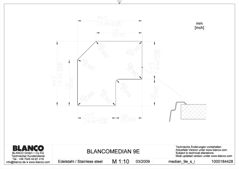 Image de la première page du manuel de l'appareil MEDIAN 9 E