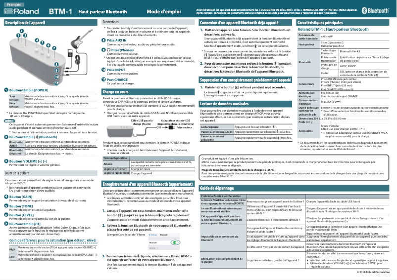 First page image of the manual for BTM-1