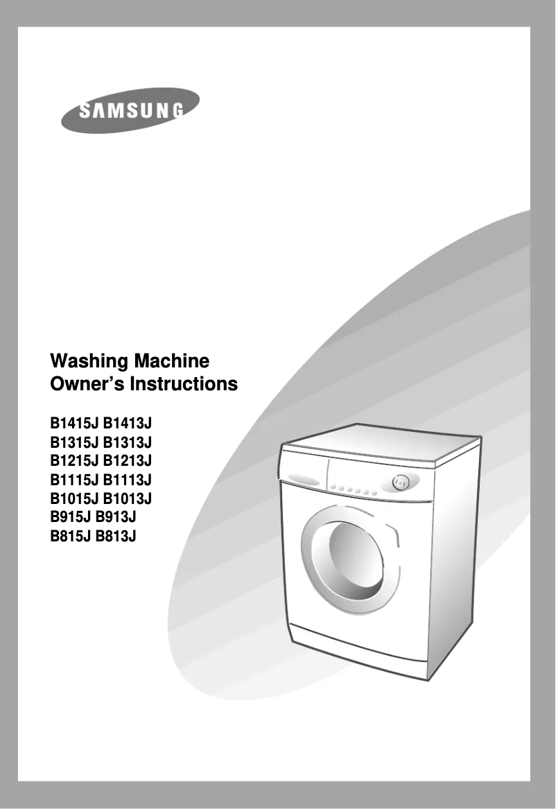 First page image of the manual for B1215J