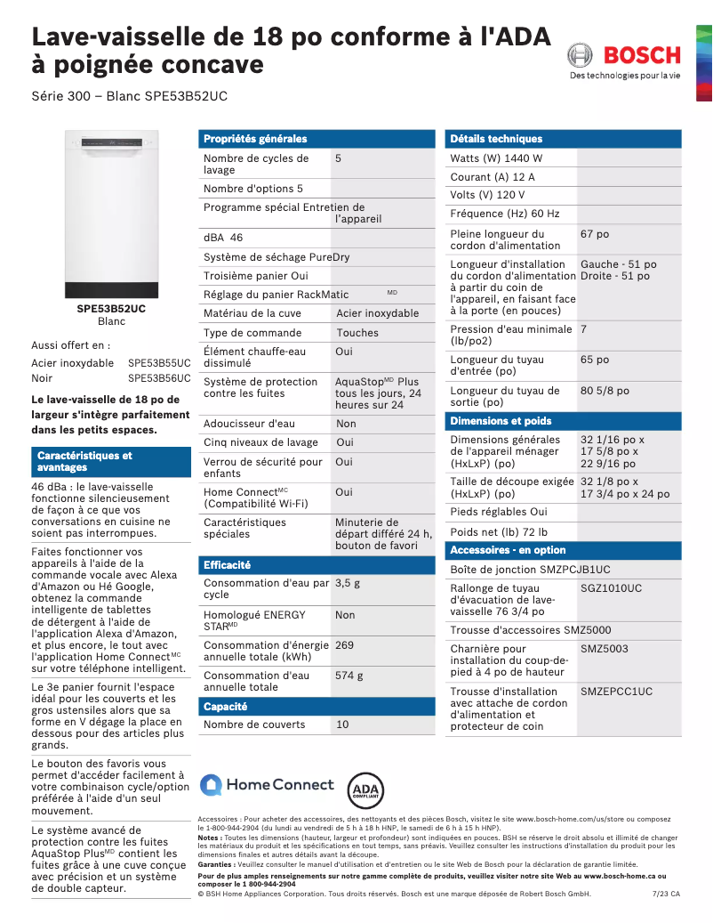 First page image of the manual for SPE53B52UC