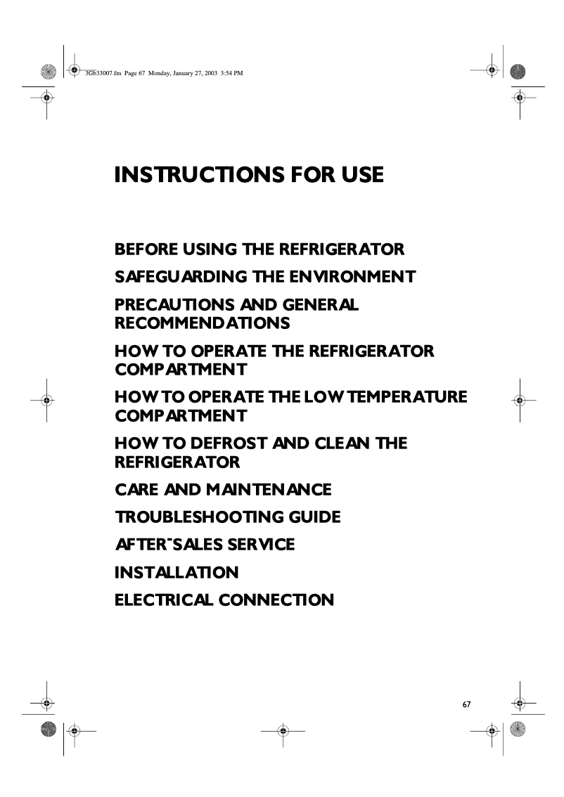 First page image of the manual for ARC 0880