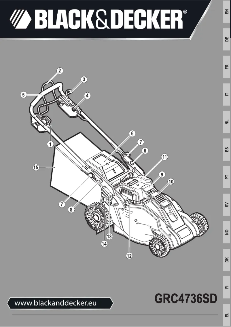 First page image of the manual for GRC4736