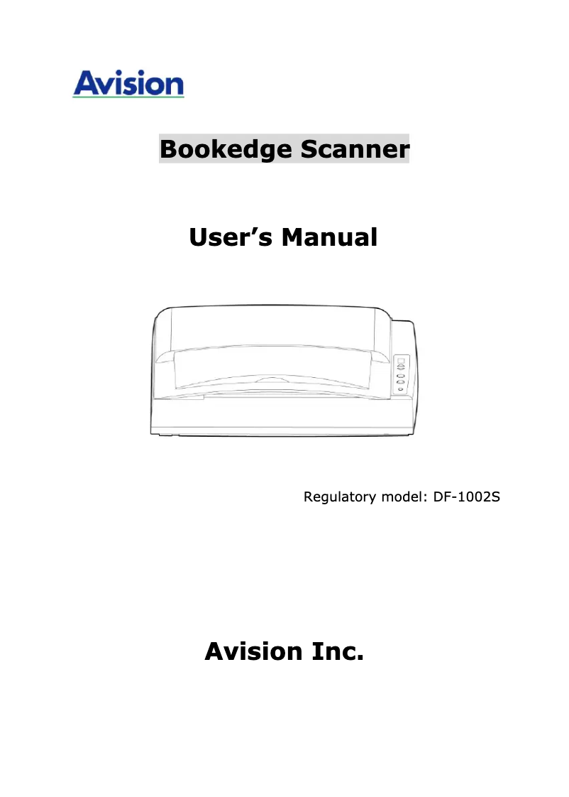 First page image of the manual for FB2280E