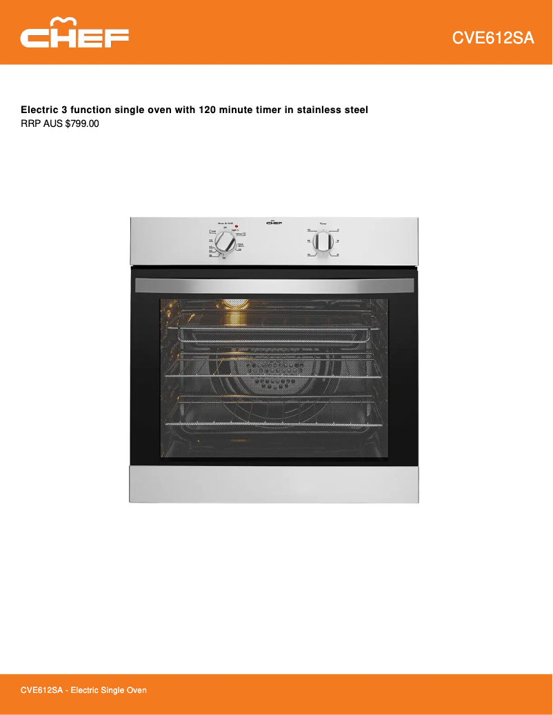 First page image of the manual for CVE612SA