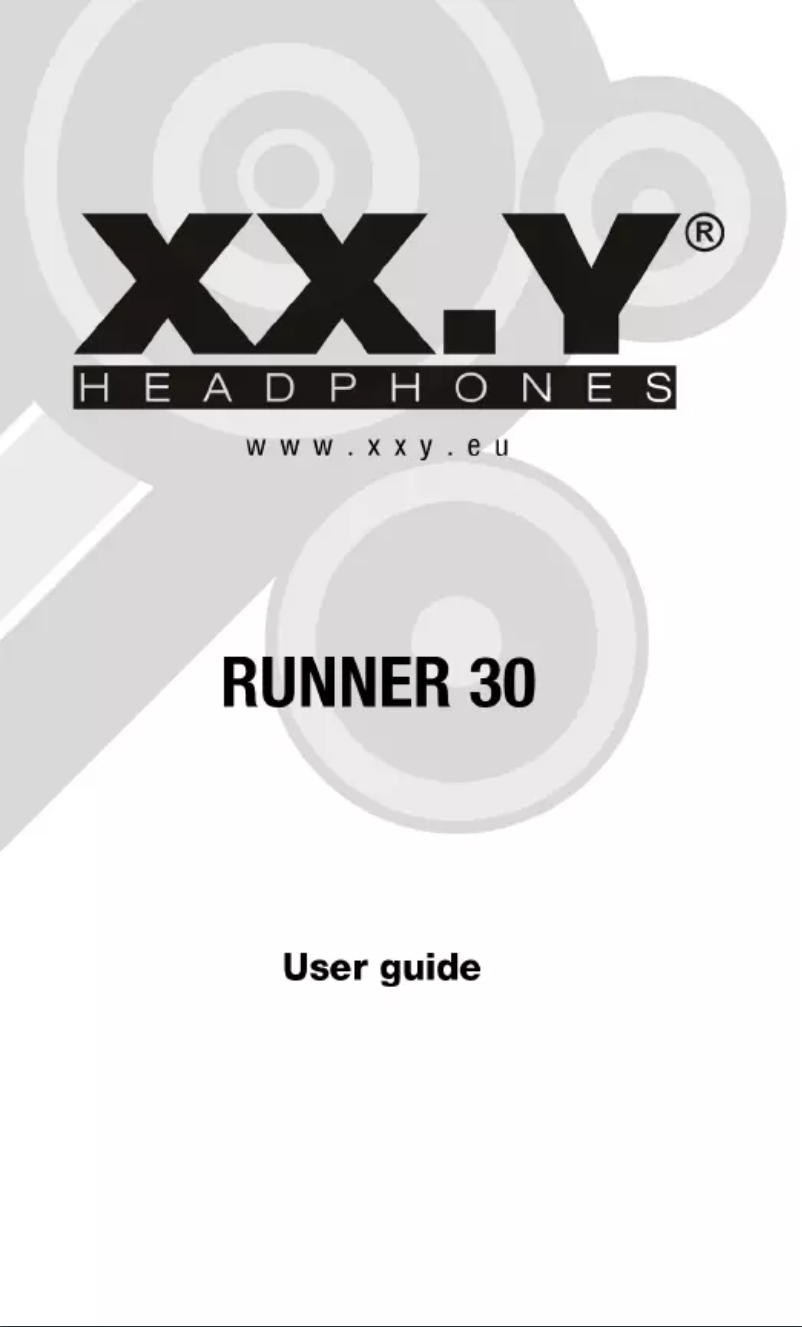 First page image of the manual for Runner 30