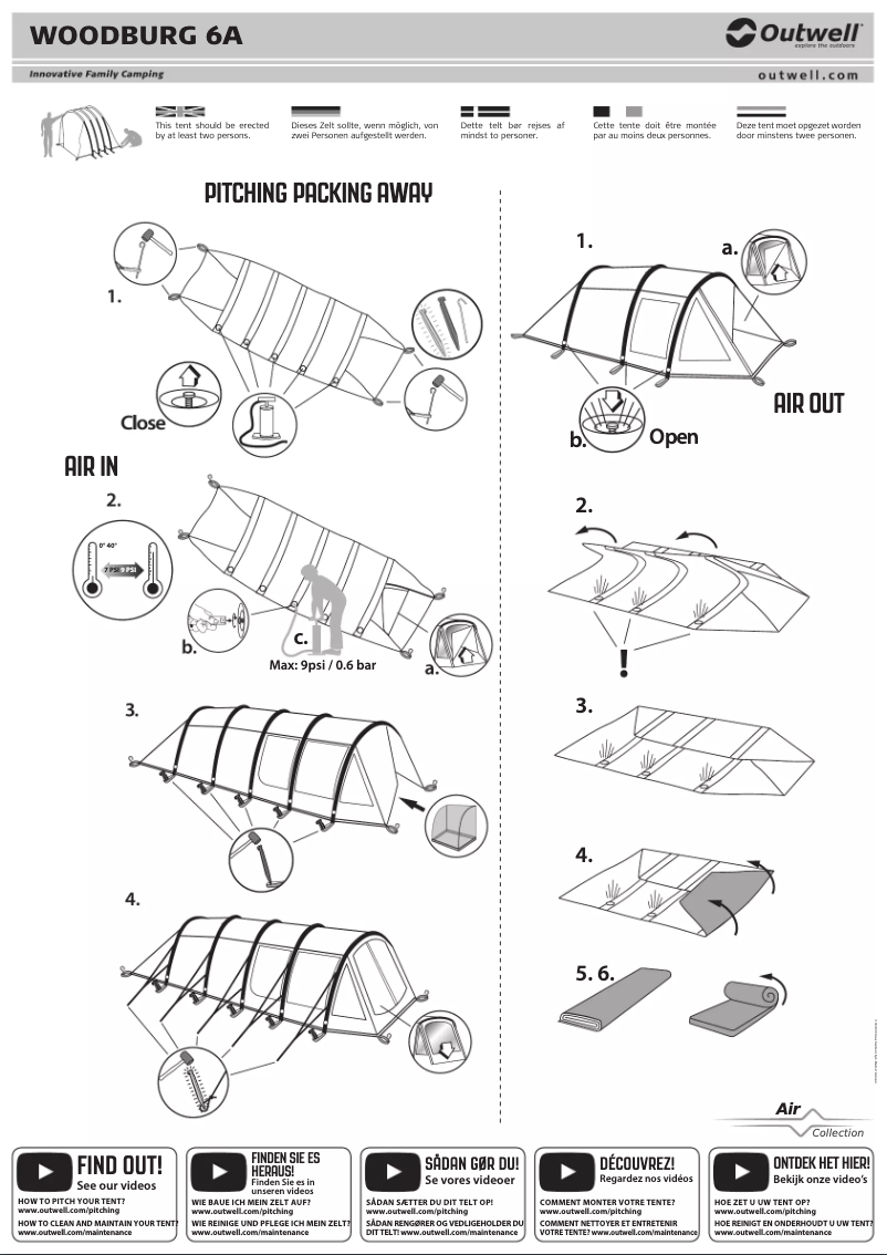 First page image of the manual for Woodburg 6A