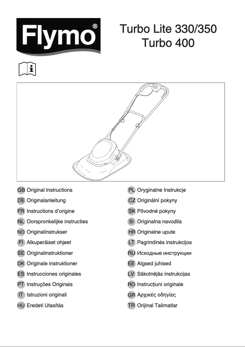 Page 1 of the manual User Manual Flymo Turbo Lite 250