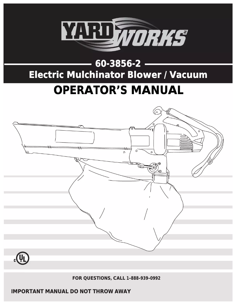 First page image of the manual for 60-3856-2