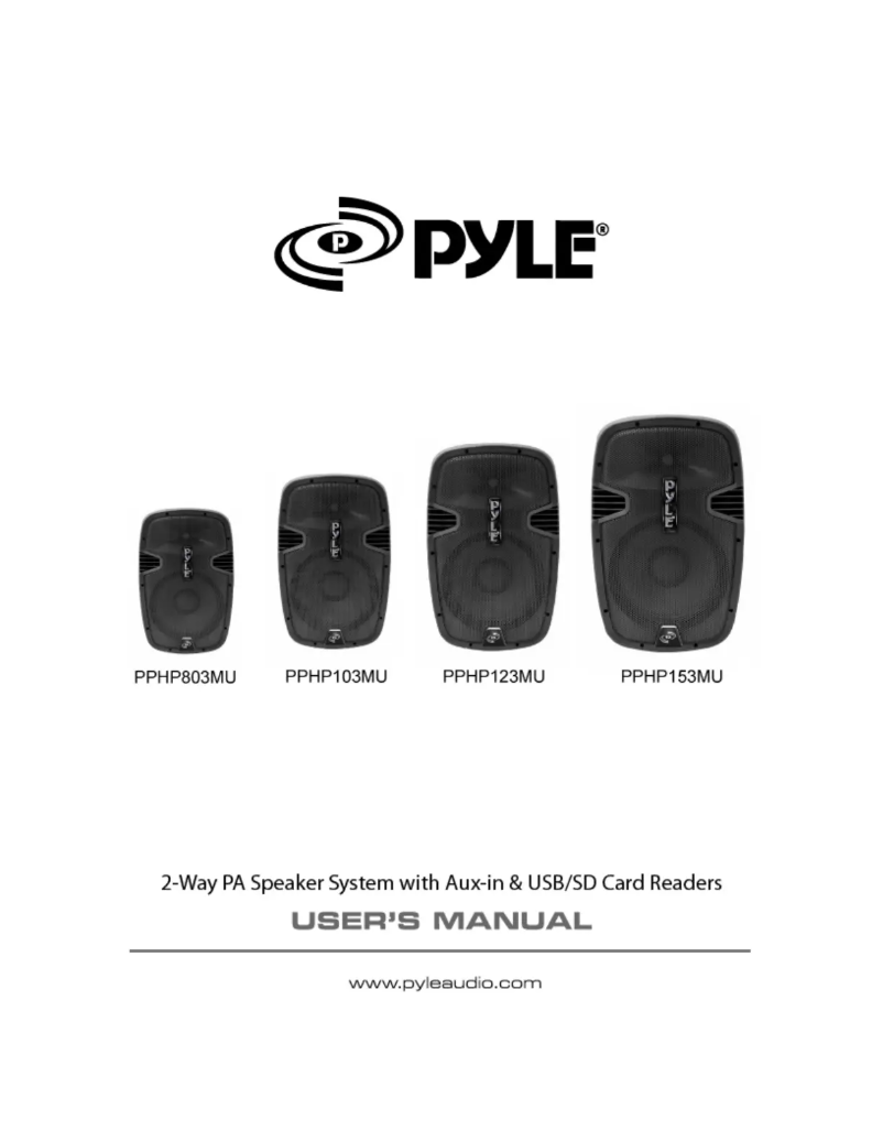 Page 1 of the manual User Manual Pyle PPHP153MU