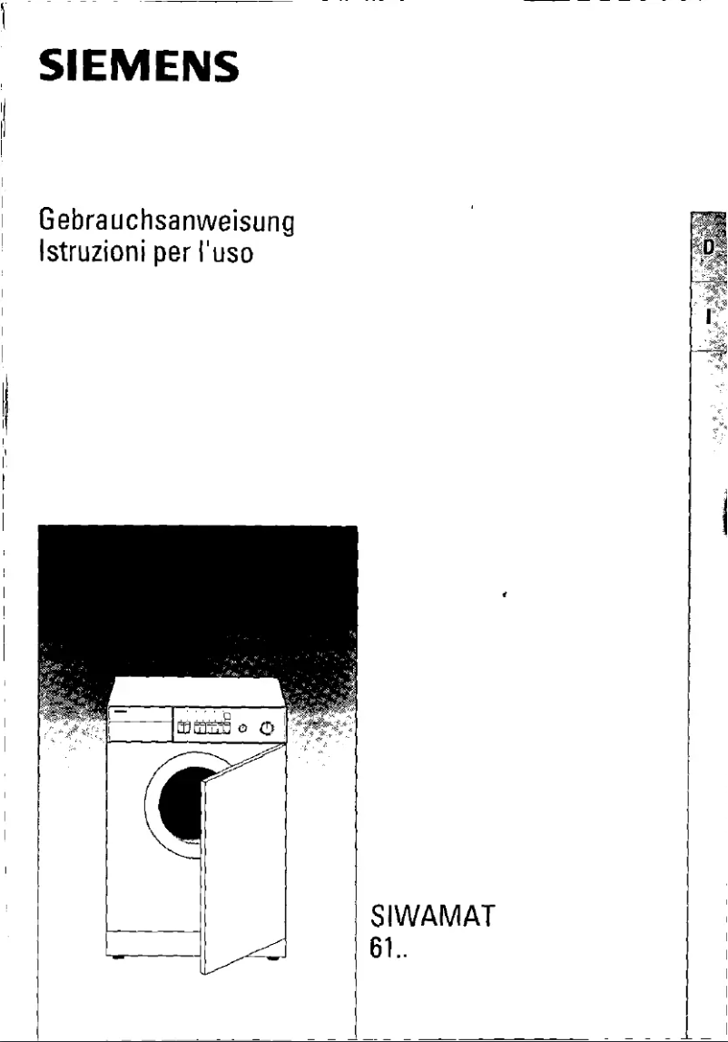 First page image of the manual for WI61021EU