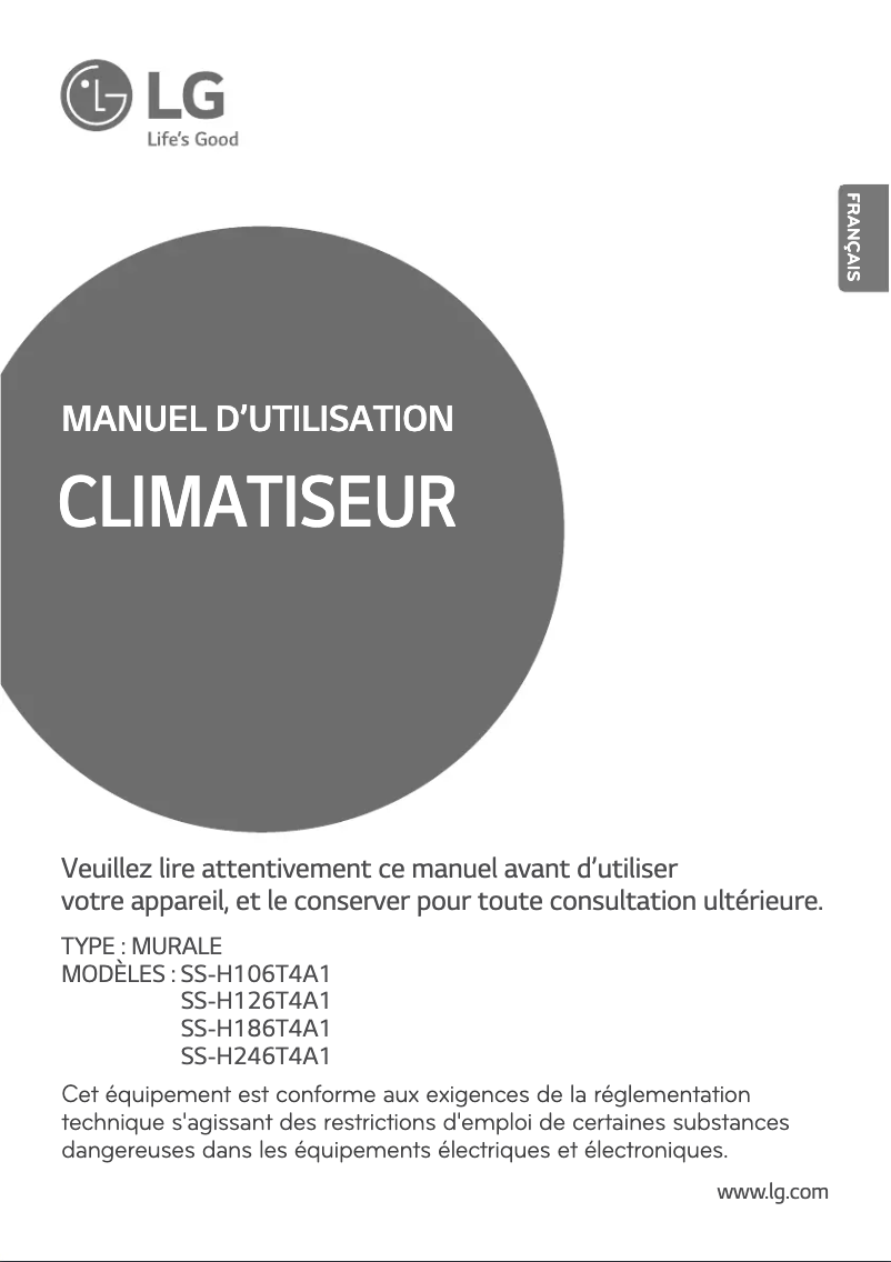 Page 1 of the manual User Manual LG SS-UH246T4A1