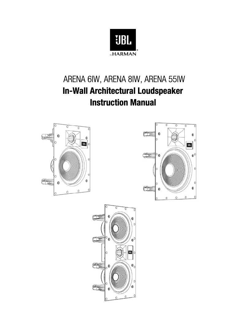Page 1 of the manual User Manual JBL Arena 6IW