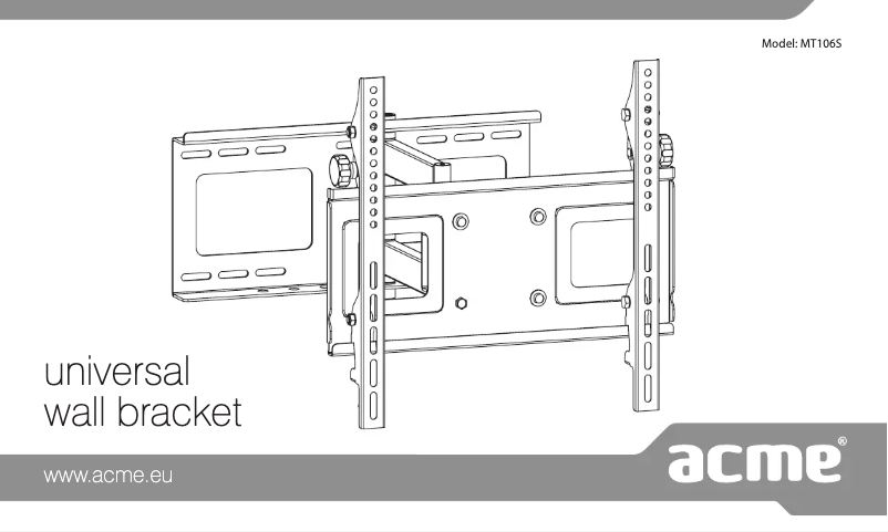 Page 1 of the manual User Manual Acme United MT106S