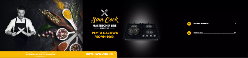 Page 1 of the manual User Manual Sam Cook PSC-VH-1060