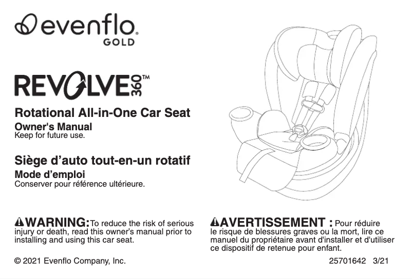 First page image of the manual for Revolve360 Rotational