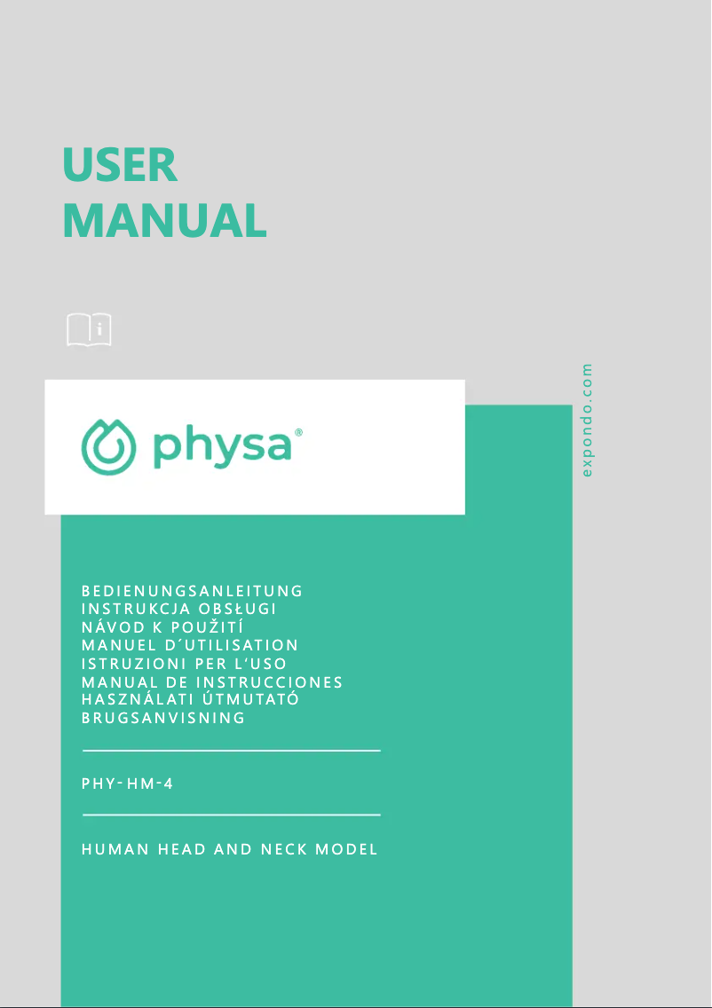 First page image of the manual for PHY-HM-4