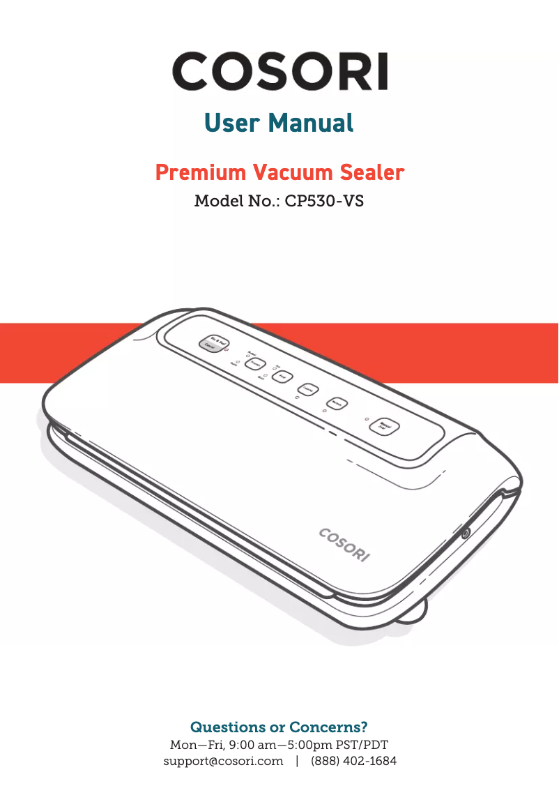 First page image of the manual for CP530-VS