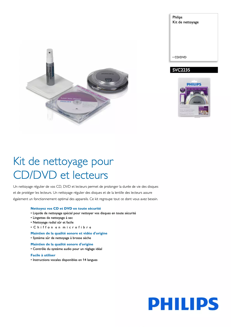 First page image of the manual for SVC2235