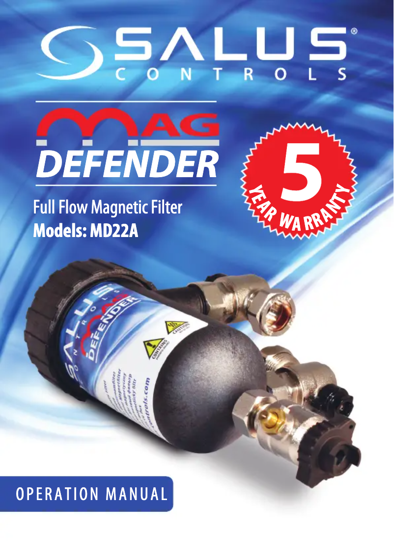 First page image of the manual for MD22A