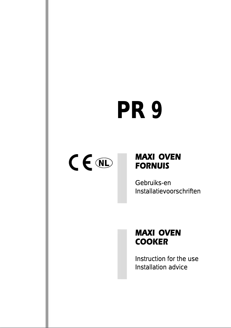 Page 1 of the manual User Manual M-System PR-9