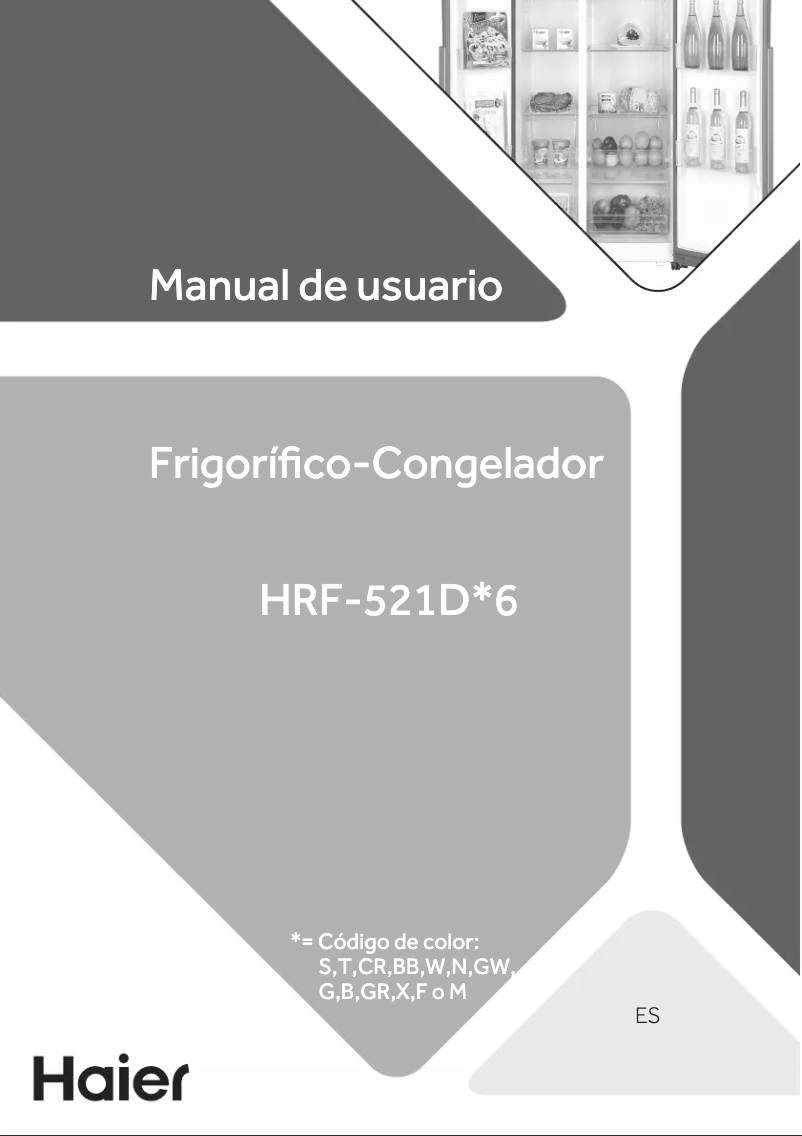 First page image of the manual for HRF-521DN6